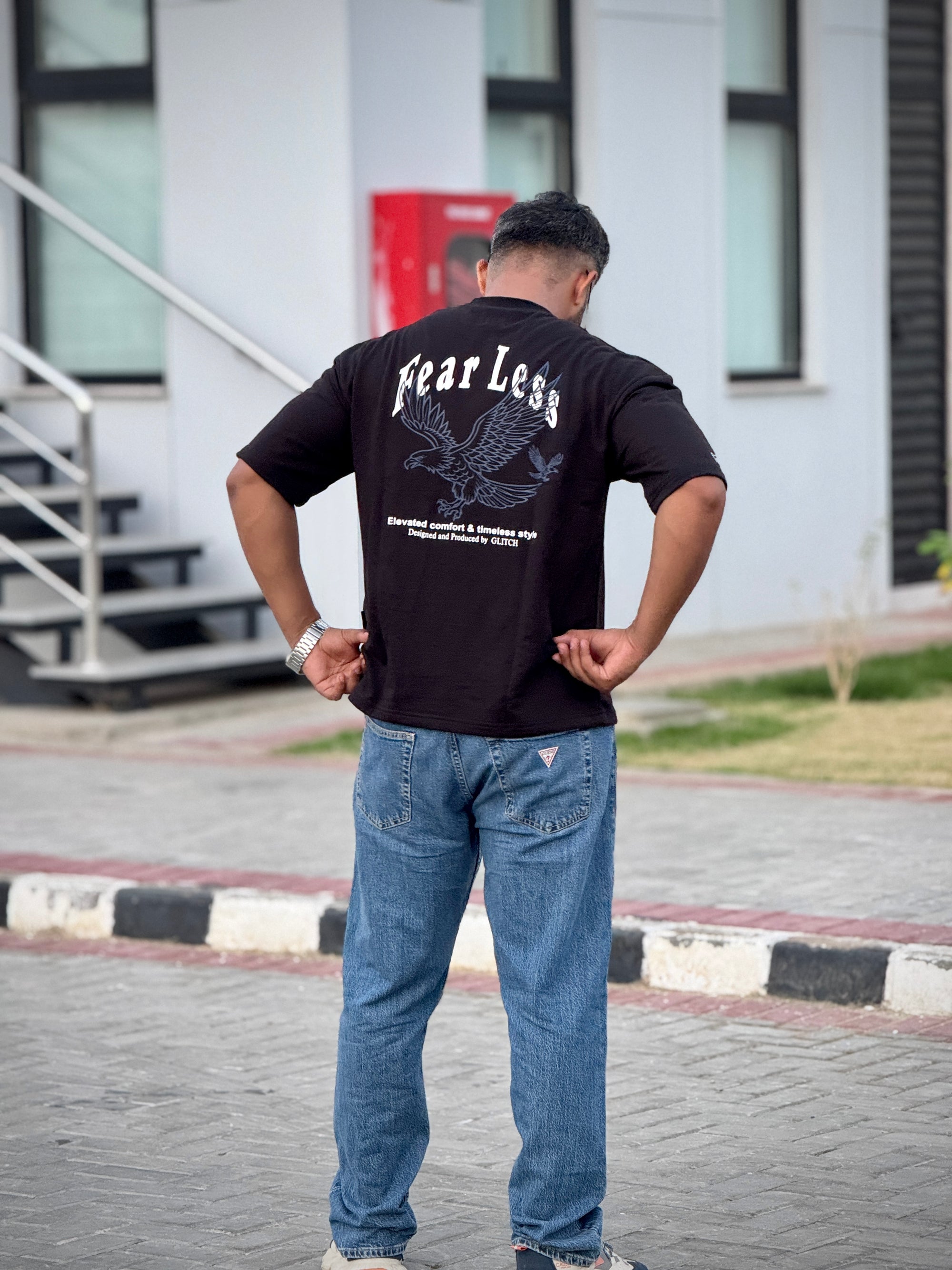 Fearless eagle Oversized Tee