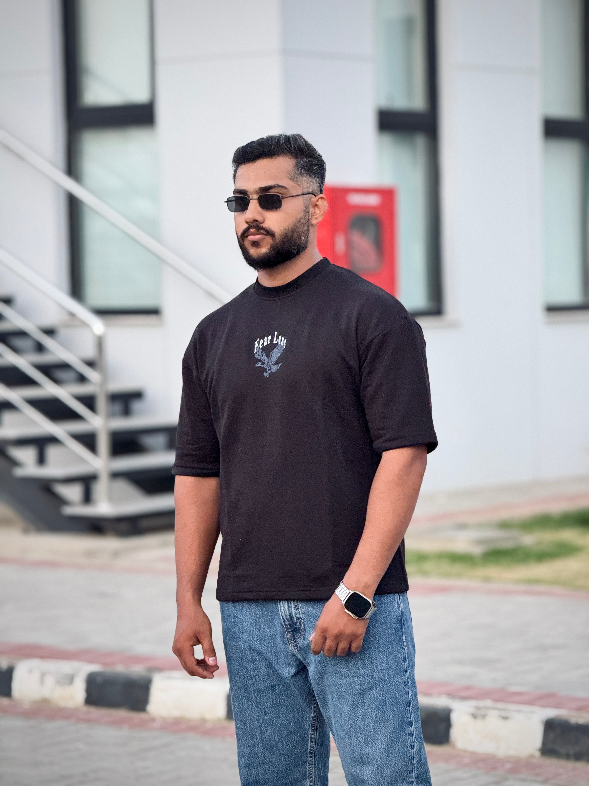 Fearless eagle Oversized Tee