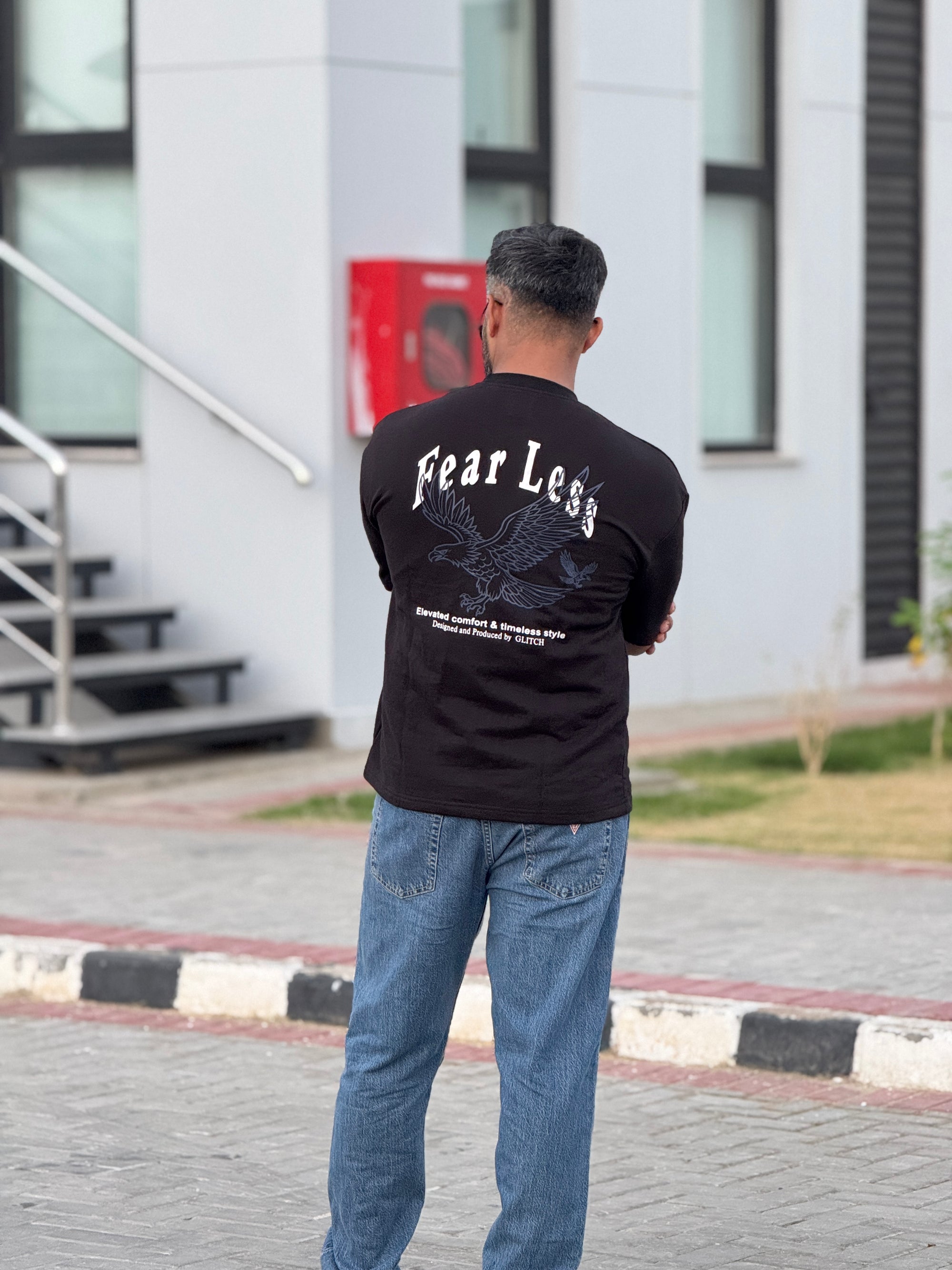 Fearless eagle Oversized Tee