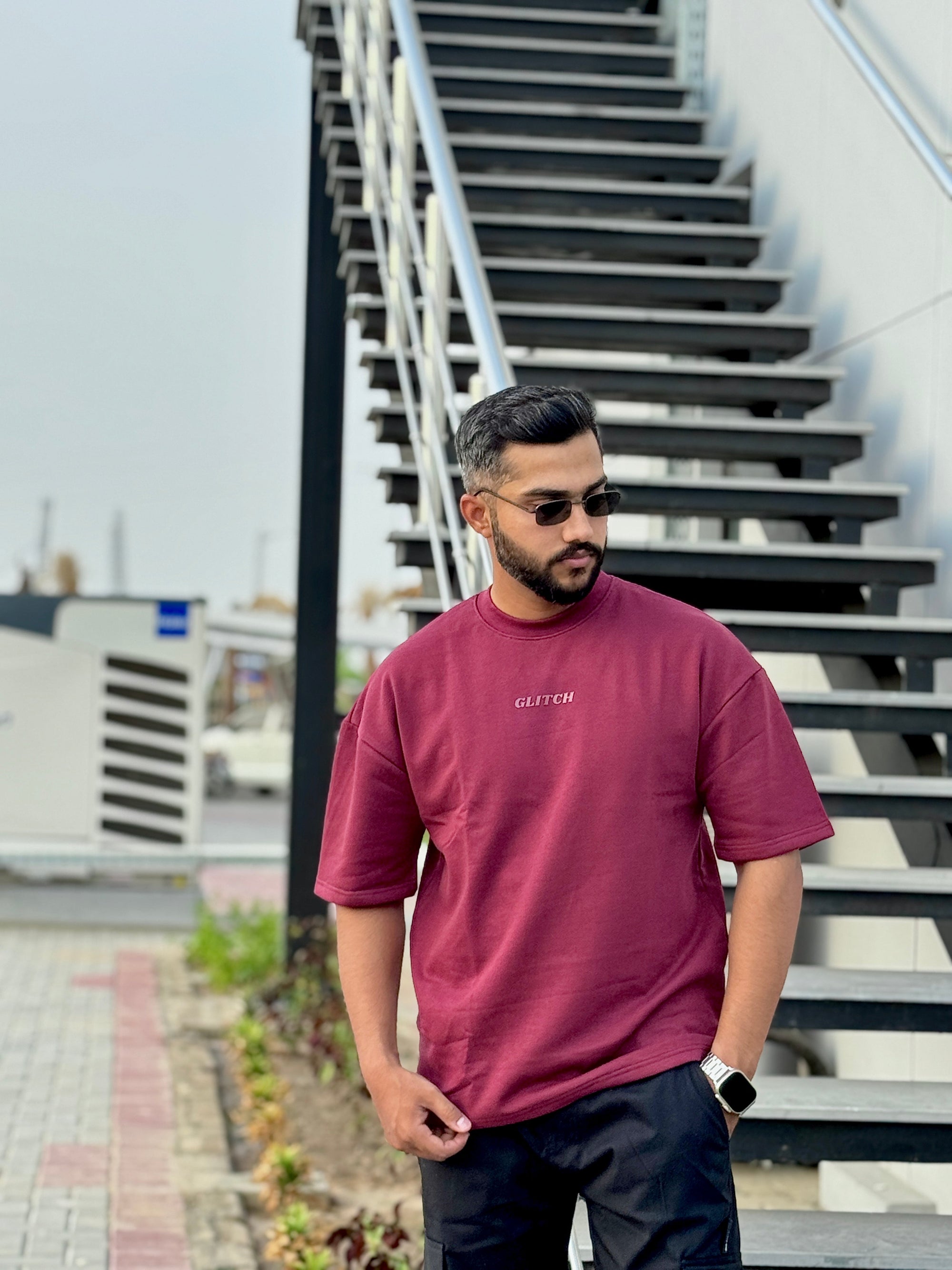 Maroon Essential Oversized Tee