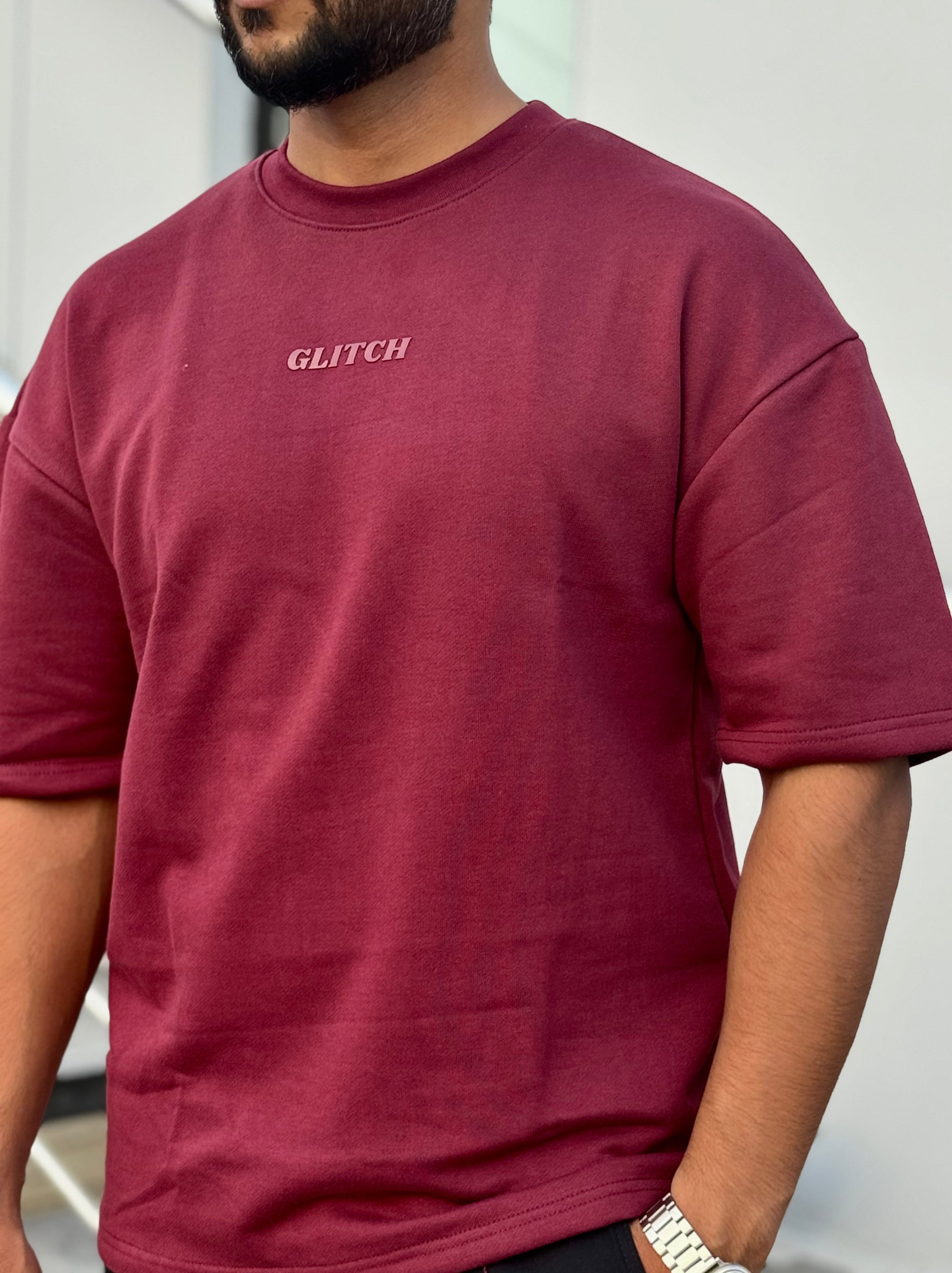 Maroon Essential Oversized Tee