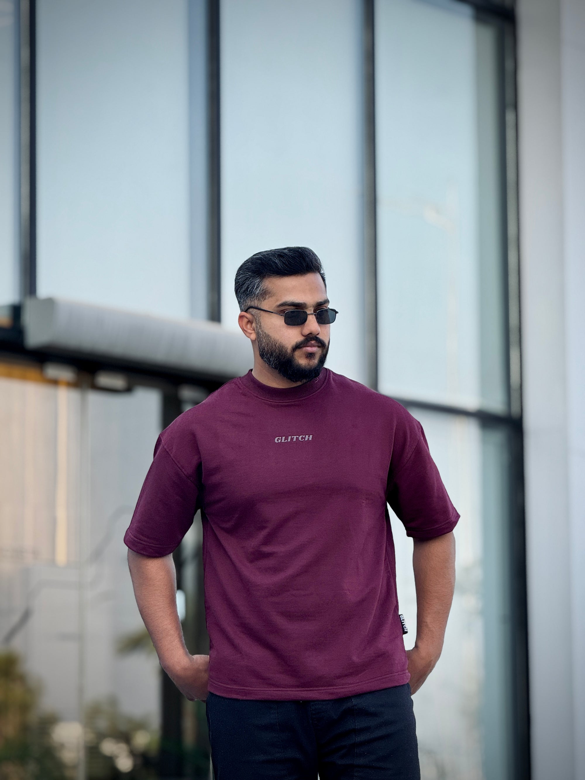 Maroon Essential Oversized Tee