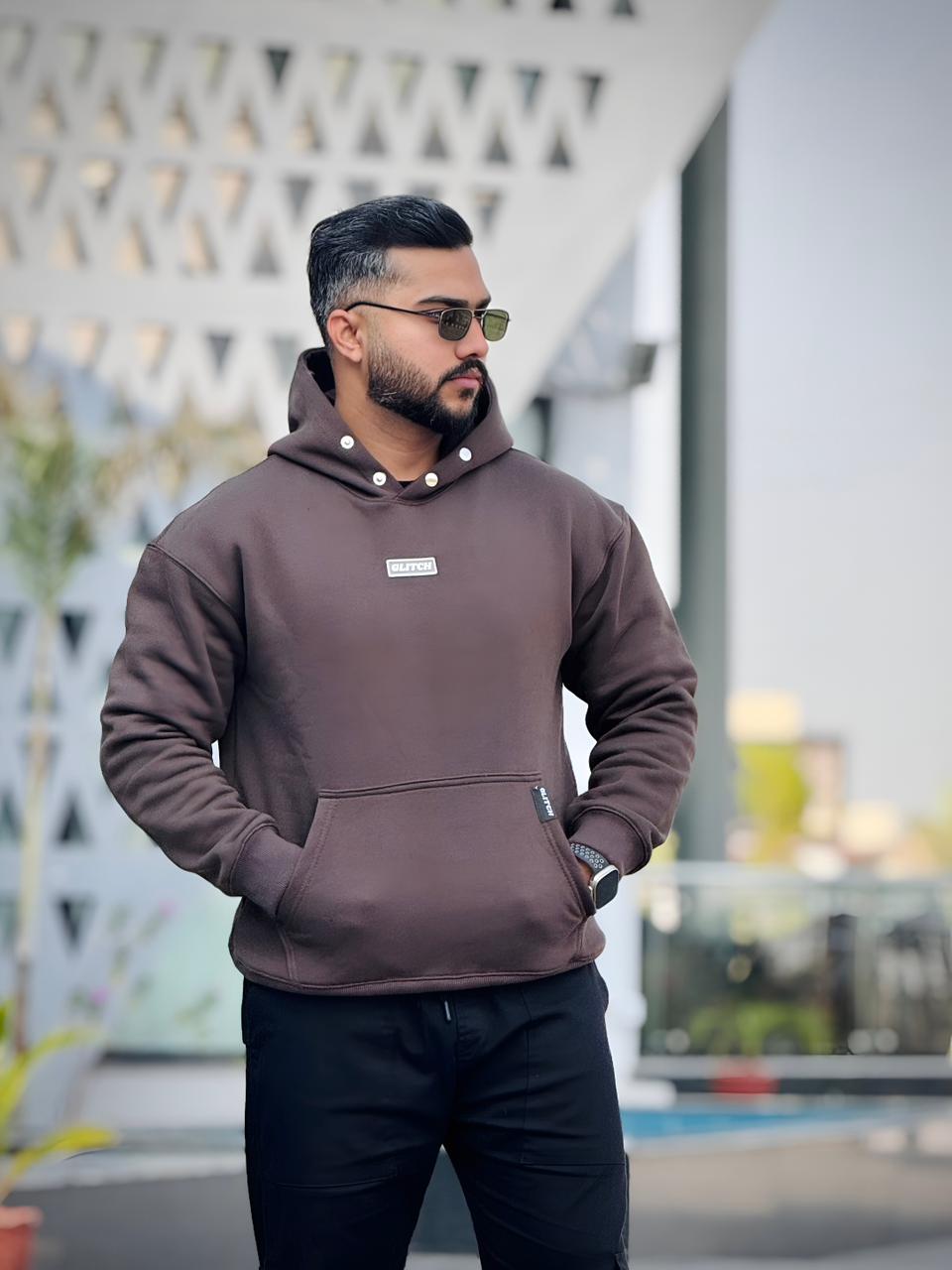 Brown Essential Oversized Hoodie