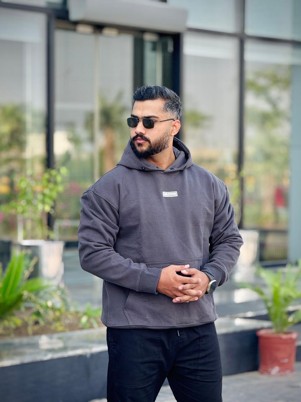 Gray Essential Oversized Hoodie