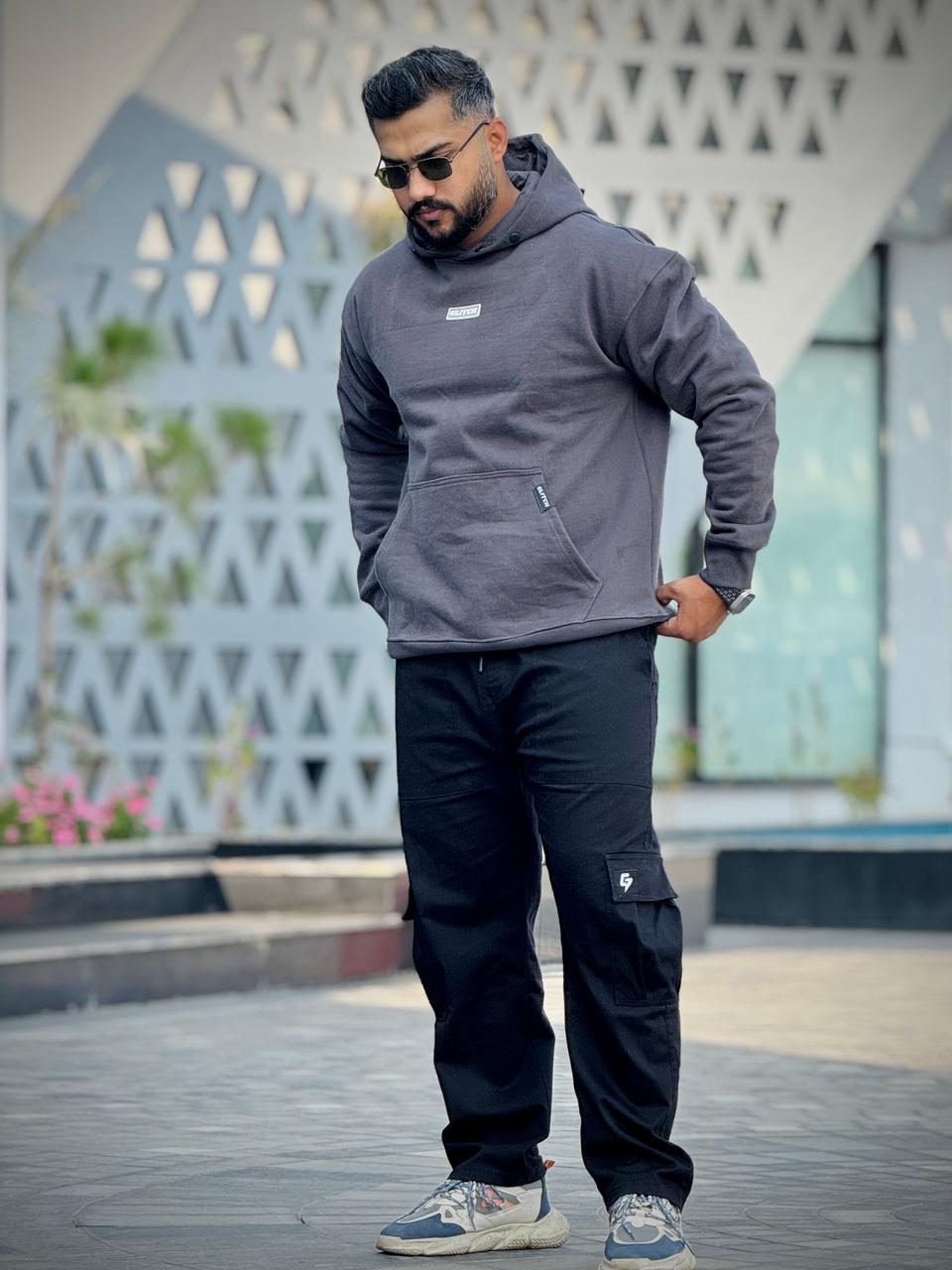 Gray Essential Oversized Hoodie