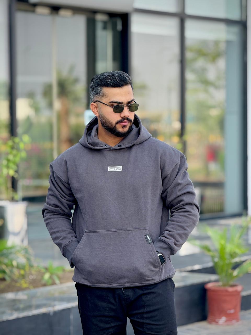 Gray Essential Oversized Hoodie