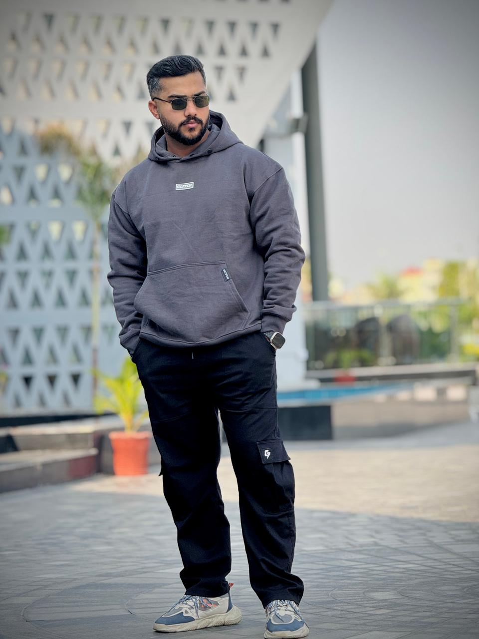 Gray Essential Oversized Hoodie