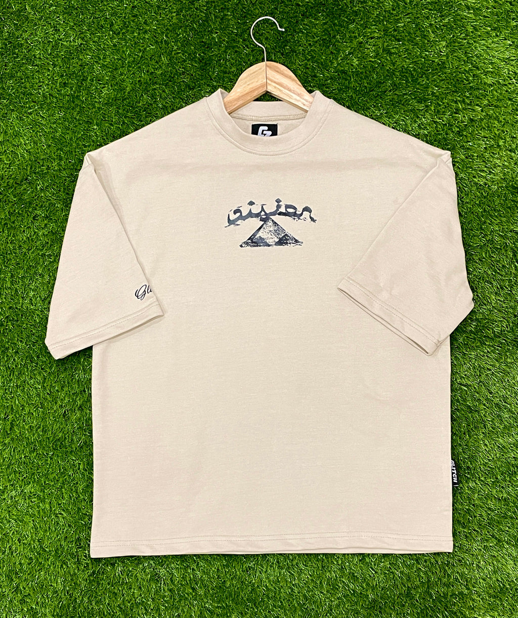 Vision Beige Oversized Tee