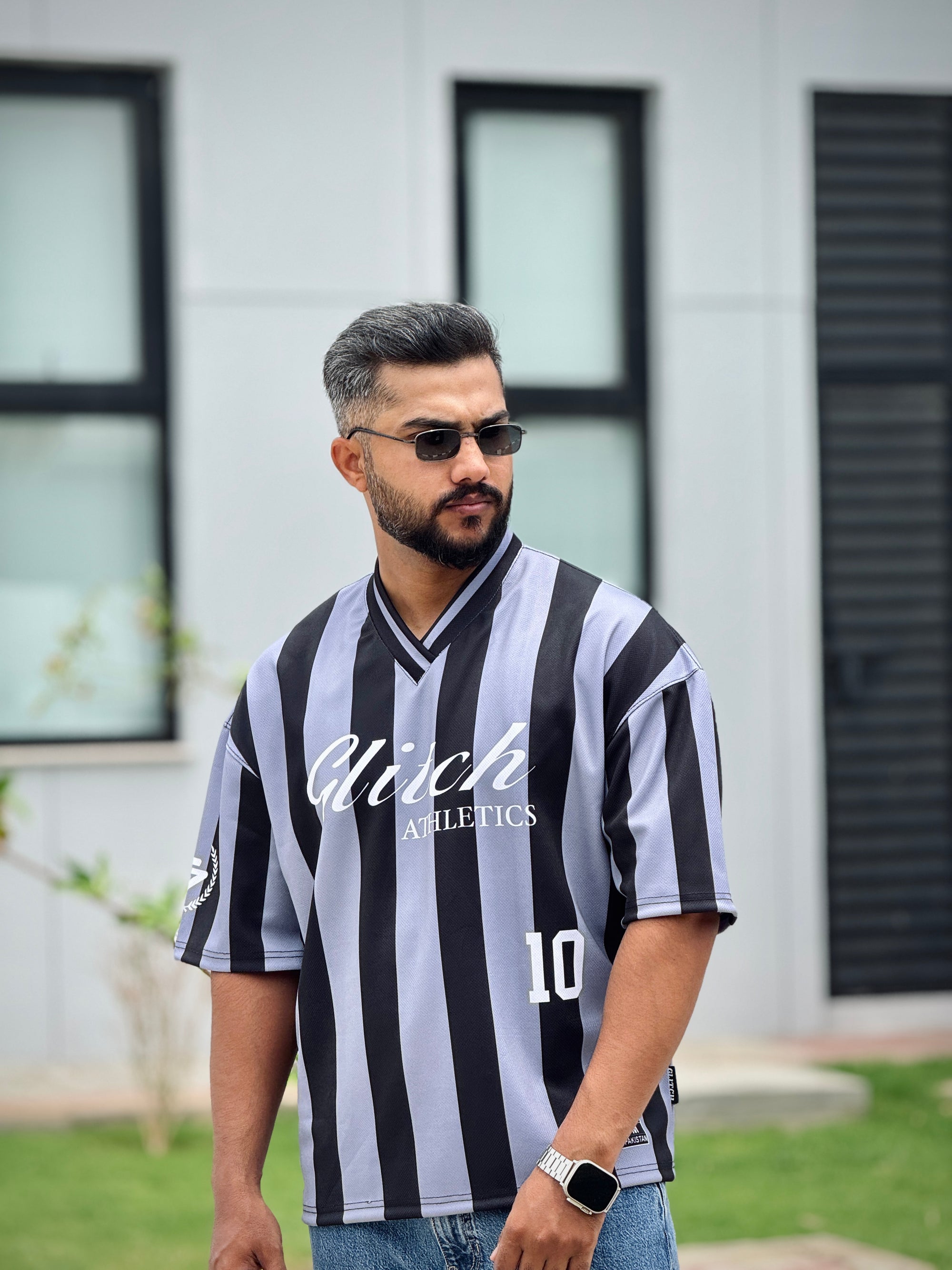Strap '10' Oversized Mesh Jersey