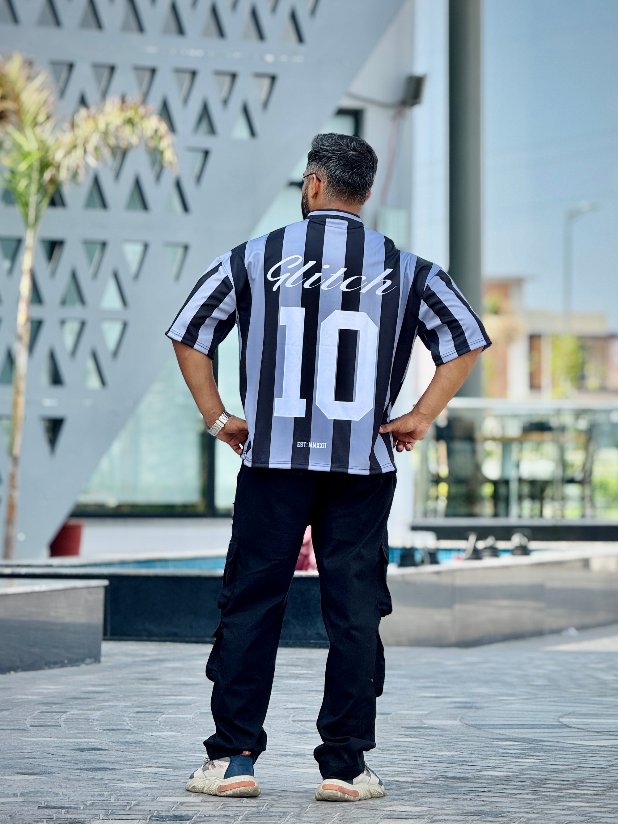 Strap '10' Oversized Mesh Jersey