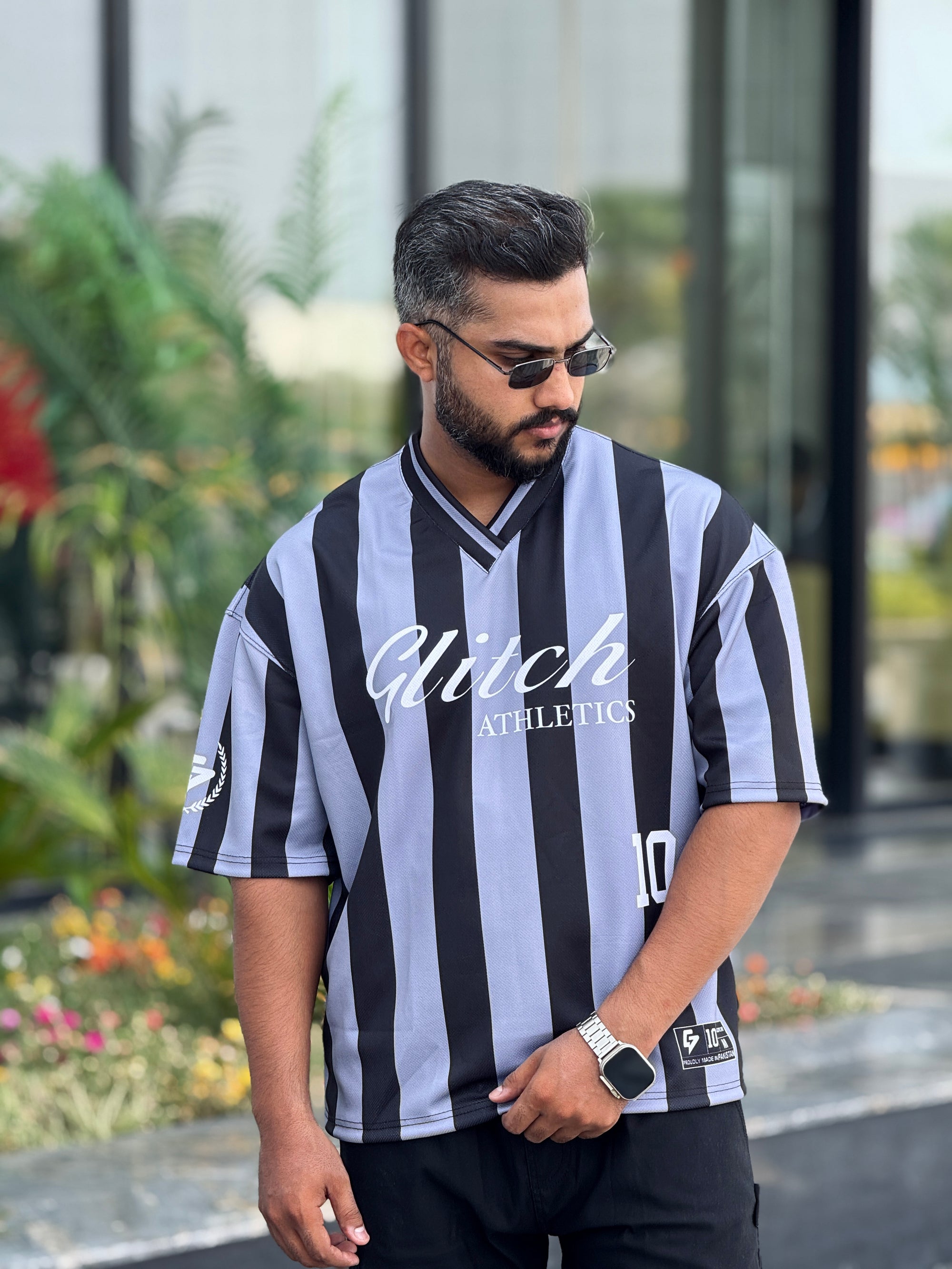 Strap '10' Oversized Mesh Jersey