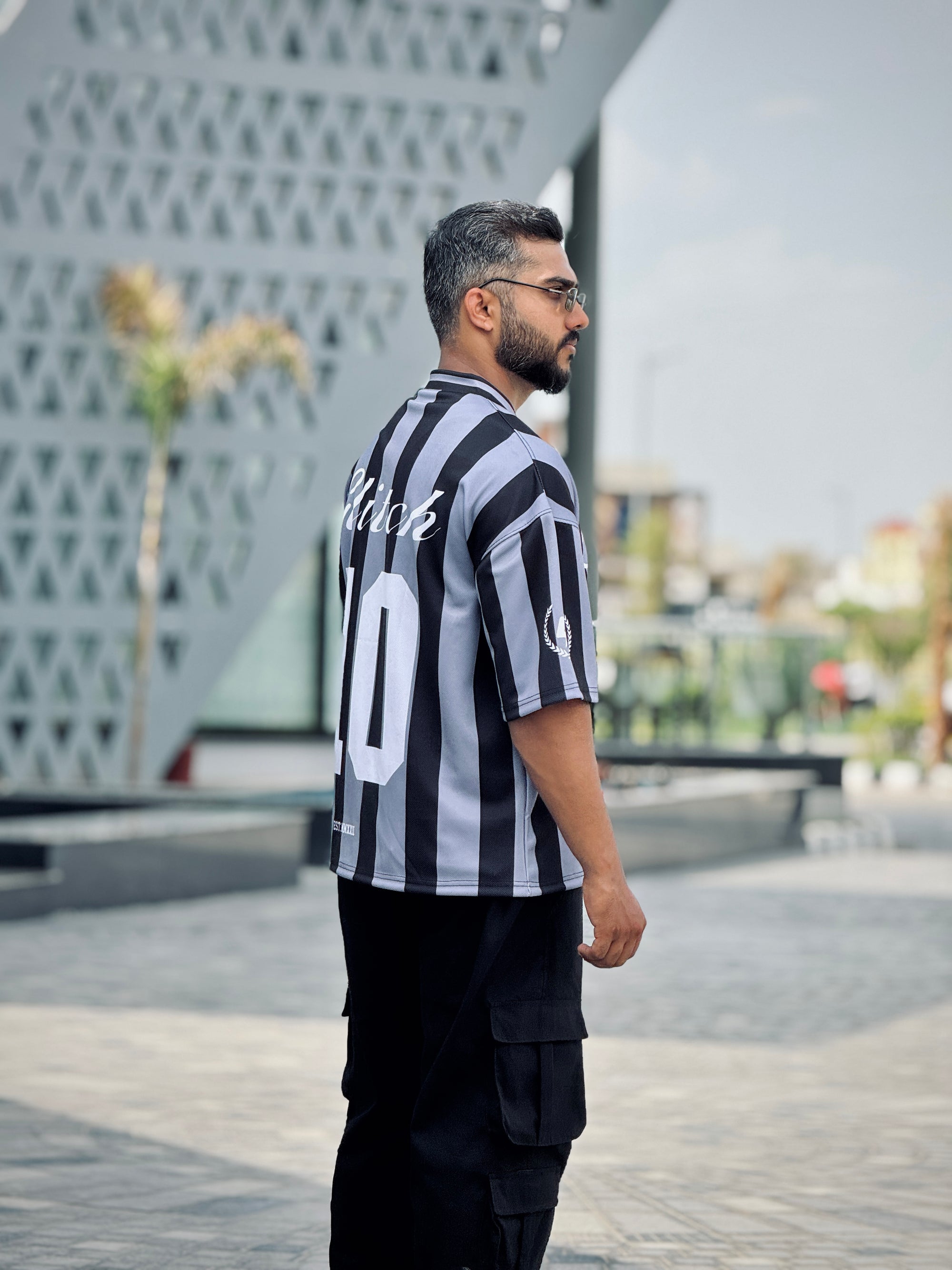 Strap '10' Oversized Mesh Jersey