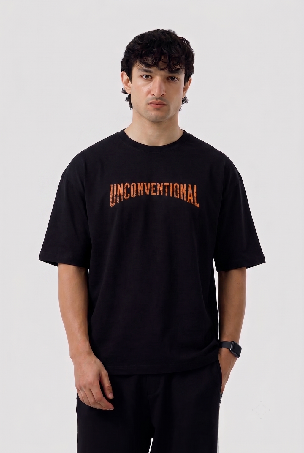 'UNCONVENTIONAL' Graphic Oversized Tee