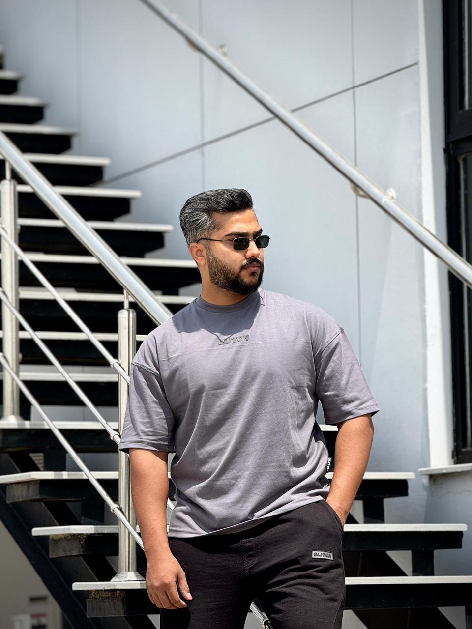 Gray Essential Oversized Tee