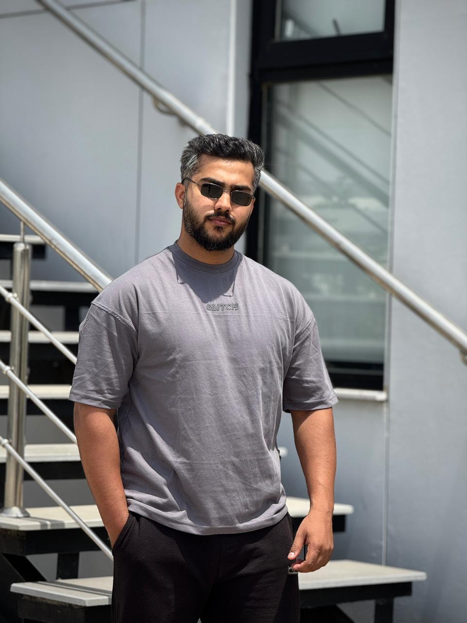 Gray Essential Oversized Tee