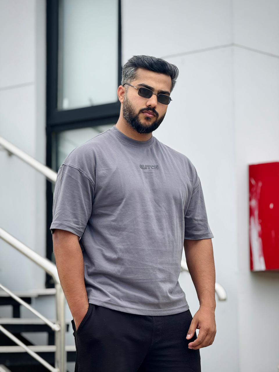 Gray Essential Oversized Tee