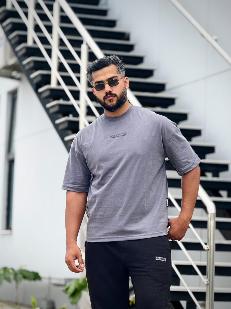 Gray Essential Oversized Tee